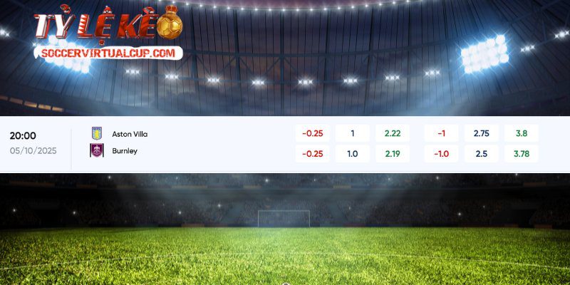 Lật mở từng trang dữ liệu soi kèo Aston Villa vs Burnley